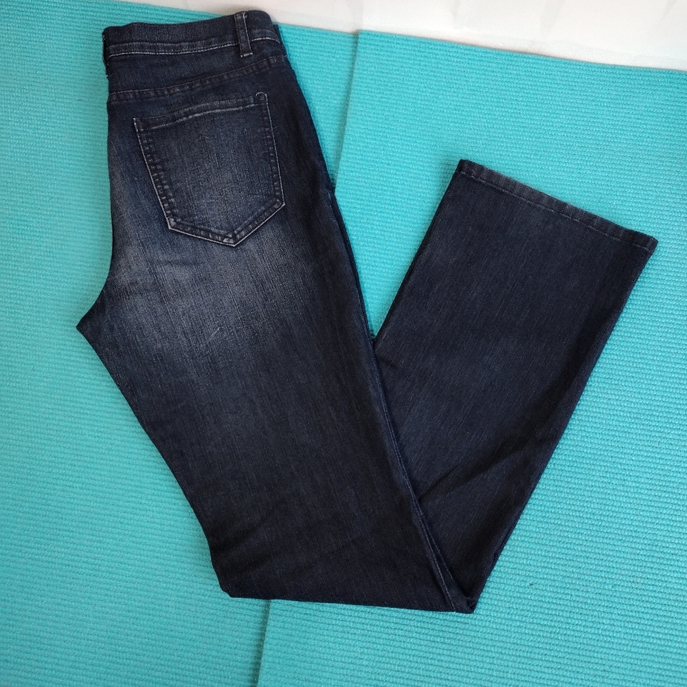 NY&C Womens Low Rise Boot Cut Long Jeans Size 10